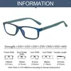 Okulary przeciwsłoneczne kobiety czyta okulary mężczyźni kwadratowe okulary anty-blue światło urltra-lekka ochrona oka eleganckie optyczne okulary o okularach 400
