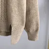 Gigogou Cashmere Women Sweater Tracksuits Wide Leg Pant Suits Tjock Warm Female Set 2two Piece Set Tyg 240123