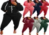 Mode Dames Trainingspakken Maxi Tweedelige Set Sportkleding Lange Mouw Hoodies Jogging Sportsuit voor Dames Casual K84363741058