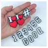 Titanium Sport Accessories sports new silicone numbers 100pcs letters softball baseball digital numbers fashion pendants with charms pendant