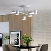 Kroonluchters Nordic Circular Boom Post Modern Industrieel Slaapkamer Woonkamer Dimlampen Eetkamer Kinderverlichtingsarmaturen