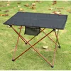 Mobilier de camp Table pliable Camping portable en plein air pour plage randonnée escalade pêche bureau de pique-nique Tables pliantes en aluminium ultralégères