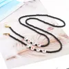 Fashion Glasses Chain Mask Band for Women Boho Customize Letter Beaded Link Charm Sunglass Lanyard Holder Neck Cord Jewelry Gift 240202