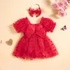 Girl Dresses Baby Tulle Romper Dress Mesh Ruffle Sleeveless Bodysuit Born Birthday Tutu Clothes