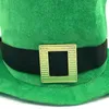 Basker avslappnad grön stovrör hatt patrick's dag leprechaun topp för män kvinnor