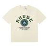 Men'S T-Shirts Rhude T-Shirt Summer Designer T Shirt Men Shirts Tops Luxury Letter Print Mens Women Clothing Short Sleeved S-Xxl Dro Dhqsf