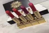 4pcs Matte Christmas Fireworks Mini Lipstick set Box Firework Lip stick 4 Colors Nude Red sticks Lips Makeup Kit Gift Bag5198113