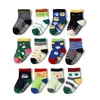 12 paire/ensemble chaussettes enfants bébé fille anti-dérapant garçon élastique tricot coton 1-5 ans 240124