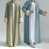 ملابس عرقية مترقعة دبي أبايا على نطاق واسع جيوب كيمونو المسلمة المرأة الإسلامية الحجاب الأنيقة في الرمح (لا داخلي)