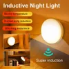 Nattlampor rörelse sensor led nattljus smart lampa för rum hallväg toalett sängklädsel ljus USB laddar batteri hem belysning yq240207