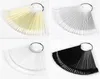 False Nails Clear Nature Black Tips For Nail Art Display Oval Fan Style Polish Stand Practice Manicure Tools7759811