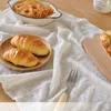 Bord servapkin 45x65cm solid japansk stil matta bomullslinne dessert servetter tehanddukar kök diskduk placemats