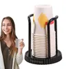 Estante organizador de vasos de papel desechables para almacenamiento de cocina, práctico soporte para tazas, dispensador de escritorio, recolector, soporte multiusos