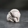 Purple Sand Tea Pets Elephant Ornament Original Mining Handmade Nourishing Creative Elephant Tea Spela med Tea Tabell 240130