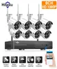 Hiseeu 1080P 1536P H.265 système de vidéosurveillance sans fil 8CH 3MP HDD NVR Kit extérieur o IP Wifi caméra de Surveillance de sécurité Set9801418