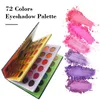 72/60 couleurs mat miroitant palette de fard à paupières imperméable longue durée ombre à paupières maquillage cosmétique paillettes fard à paupières outils de beauté 240119