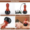 Elektrisk uppvärmning Bian Stone Gua Sha Massager Compress Body PhysioTherapy Tool Back Face Massage Warm Moxibustion Guasha 240118