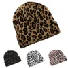 Beanie / Skull Caps 2021 Novos gorros para mulheres homens moda adulto boné leopardo cúpula quente grosso elástico chapéu de malha inverno yq240207