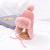 Baby Boys Girls Hat Kids Children Ear Flap Muff Winter Warm Plush Cotton Cap Outdoor Warm Knitted Beanie Gifts Hat 240127