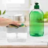 Liquid Soap Dispenser 2 Sets Sponge Dishwashing Manual Practical Pump Detergent Case White Holder