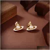 Stud Designer Brand Earrings Luxury Women Fashion Jewelry Earing Metal Pearl Earring Cjeweler Woman Orecchini Klrtreer Drop Delivery Dho6W