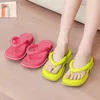 Chinelos moda mulher flip flops mulheres sandálias de sola grossa eva material macio ao ar livre praia espinha de peixe