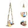 Garden Decorations Couple' Pendant Decor For Miniature Landscape Statues Hanger Resin Lovers Figurines Ornaments