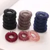 Accessori per capelli 10 pz/lotto 3 cm piccole corde per ragazze fasce elastiche di colore trasparente per bambini supporto per coda di cavallo Tie Gum