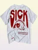 T-shirt manches courtes pour hommes et femmes, style Hip Hop, gothique, Harajuku, Punk, ample, blanc, imprimé graphique, Tops Y2k, Emo6746340