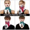 Bandanas 2 peças capa de boca de Natal Papai Noel Bandana cachecol sol UV pescoço gaiter orelha balaclava (