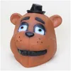 Partymasken Fünf Nächte bei Freddys Maske Fnaf Foxy Chica Freddy Fazbear Bär Geschenk für Kinder Halloween Dekorationen Supplie Y200103 Drop Dhxmc