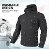 Heated Jacket Men Womens Autumn Jacket Hooded Windbreaker Tactical Hunting Hiking Camping Winter Warm Fishing Skiing Clothing 240202