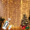 3M LED -gardinsträngslampor Garland USB Fairy Lights Festoon med fjärrkontroll för rumsfönster sovrum nyår juldekoration