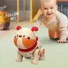 RC Robot cascadeur marche danse électrique chien de compagnie Intelligent voix tactile interactif télécommande jouets pour enfants 240131