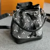 Designer Classic Nano Noe Bucket Crossbody Bag Handbag French Brand Fashion Mini Women Shoulder Bag Expensive High Quality Ladies Old Flower Denim Messenger Bags