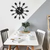 Wall Clocks LUDA Home Decorations Noiseless Stainless Steel Cutlery Knife And Fork Spoon Clock Kitchen Restaurant Decor