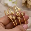 Luxury Gold Color Bangles for Women Men Girls Etiopian African Dubai Wedding Armband Party Gifts 240130