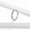 Cluster-Ringe Kataoka echtes Silber 925 herzförmiger weißer Zirkon-Ring für Frauen Hochzeit Sterling stapelbarer Finger