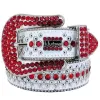 2023 With Red b buckle bb belt simon mens womens waistband for birthday gift Luxury Designer Belt Retro Needle Buckle BeltS 20 Color Crystal diamond missseller