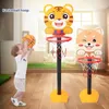 Basquete stands brinquedos conjunto menino hoop placa altura ajustável crianças conveniente esportes ao ar livre exercício 240202