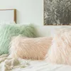 Travesseiro Faux Fur Covers Fluffy Decorativo Lance Macio Pelúcia Fuzzy para Cama Sofá Sofá 30 5