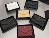 New 2022 Mini designer wallet square short wallets purses Real Leather card holder luxury coin purse Pattern Pleated Clutch Bags women men 1593