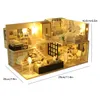 Baby House Kit Mini DIY Handmade Duplex Apartment Production 3D Puzzle Assembly Building Model Girl Toys Home Bedroom Decoratio 240202