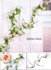 Fleurs décoratives 250 cm de long brindille réaliste branches d'arbre de Noël artificielles fausses plantes en bois rotin liane pour couverture mur de jardin maison