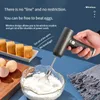 Wireless Portable Electric Food Mixer Automatic Whisk Egg Beater Baking Cake Cream Butter Whipper Hand Blender With 2 Mixing Rod 240129