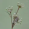 Fleurs décoratives de luxe en dentelle, branche de fleur artificielle, décoration de chambre à coucher, fleurs de mariage, décor Floral blanc pour salle de maison