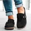 Slippers Shoes Ladies' Big Size Flock Slipers Women Low Cover Toe Girl Flat 2024 Sewing Rubber Cotton Fabric Scandals Slides
