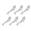 Dinnerware Sets 6 Pcs Puppy Chopstick Rest Holder Desktop Fork Decor Stand Ornament Tool Nice Metal Spoon