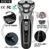 メンズエレクトリックシェーバーメン用シェービングマシンSOEYE BEARD TRIMMER 3Dフローティングブレート洗えるUSBリチャージヘア切断機240124