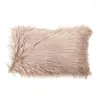 Travesseiro Faux Fur Covers Fluffy Decorativo Lance Macio Pelúcia Fuzzy para Cama Sofá Sofá 30 5
